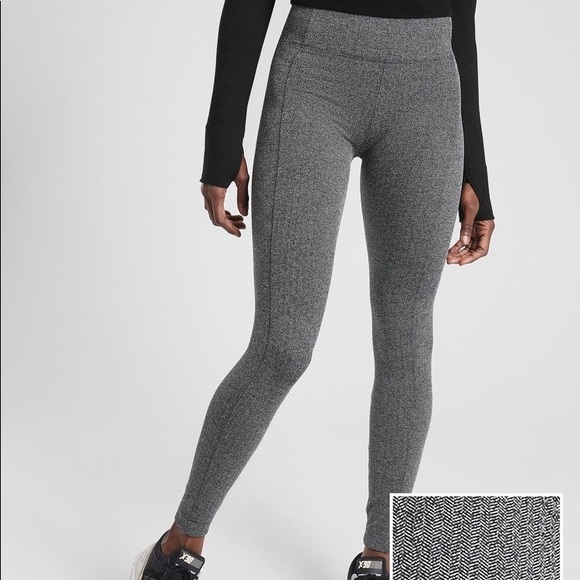 Athleta Herringbone Metro High Waisted Leggings XS - Picture 2 of 6